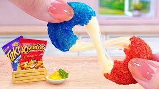 Takis or Cheetos is Better  How To Make Miniature Fried Mozzarella Cheese DonutTina Mini Cooking