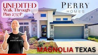 Unedited Tour of Perry Homes 2737P in Magnolia Texas