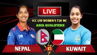 Nepal vs Kuwait | Icc U19 Women's T20 World Cup Asia Qualifiers 3rd Match Live Scores & Commentary