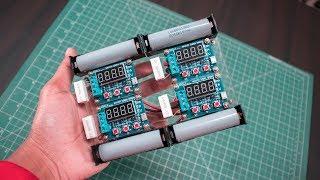 DIY 4 x 18650 Battery Capacity Tester