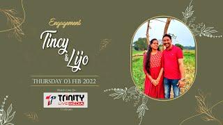 Lijo  & Tincy | February 03 | Engagement live streaming | Trinity LIVE MEDIA