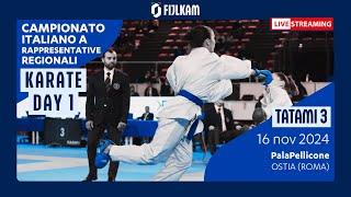 Karate - Campionato Italiano Rappresentative Regionali 2024 - Day1 Tatami3