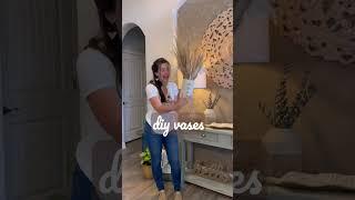 DIY Vase. Do you like textured vases? They’re easy home decor diy that you can duplicate vs. buying!