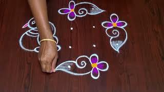 Rangoli designs || birds rangoli || daily kolam ||