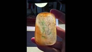 翡翠设计欣赏，灵气十足的小鹿，森林里的精灵 #jadeite #翡翠 #shorts #玉石#抛光#玉石抛光