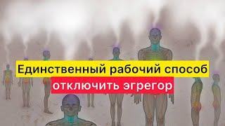 Отключи эгрегоры. Единственный рабочий способ.