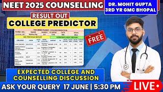 NEET 2025 Expected Cutoff After Result|NEET 2025 Result Live College Predictor Free #neet2025result