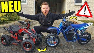 Kleinstes MINI ELEKTRO MOTORRAD und QUAD im TEST! (1000 Watt)