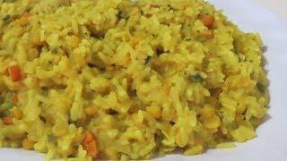 Kitchri (Split Peas Rice) -  Trinidad cooking | Caribbean