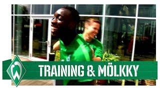 Hartes Training - Spaß beim Mölkky | Niklas Moisander & Sambou Yatabaré