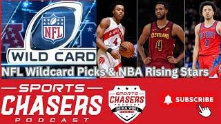 "NFL Wildcard Predictions + NBA’s Rising Stars! ️ Sport Chasers Live"