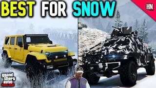 15 BEST VEHICLES For The SNOW In GTA Online!