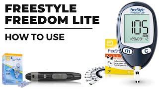 Check blood sugar with FreeStyle Freedom Lite meter