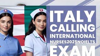 Move to Italy as a Nurse WITHOUT IELTS in 2025- Complete Guide