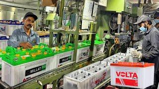 How Batteries Are Produced in Factories |Production Process of MILLAT BATTERIES at large scale I