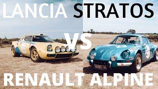 Lancia Stratos VS RENAULT ALPINE  - Classic Rally Cars