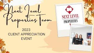 Next Level Properties 2023 Client Pie Event