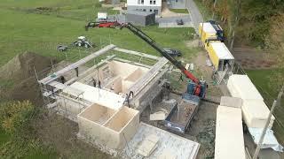 Montage CLT/BSP Haus I Cross Laminated Timber