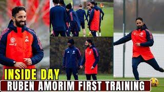 NEW ERA BEGINS! Ruben Amorim Leads His First Training At Manchester United.