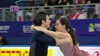 FIGURE SKATING music-swap to I GET WEAK by Belinda Carlisle. 2017 Free Dance with Virtue and Moir.