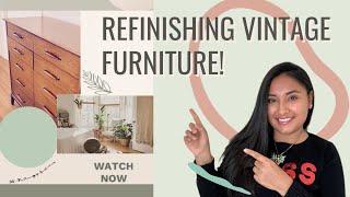 REFINISHING VINTAGE FURNITURE | FLIPPING FURNITURE FOR PROFIT IN 2022!