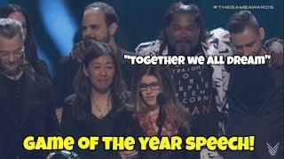 GAME OF THE YEAR! GOD OF WAR SPEECH! GAME AWARDS 2018