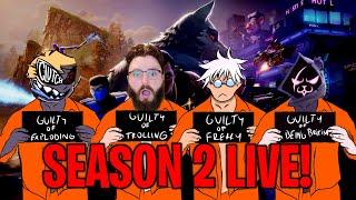 COMMITING CRIMES IN FORTNITE SEASON 2! FORTNITE LIVE w/@Clen- and @Lit-C