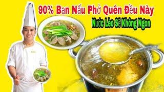 Bí Quyết Nấu PHỞ BÒ Ngon Nước Lèo Thơm Ít Người Biết - Cách Nấu PHỞ BÒ Ngon