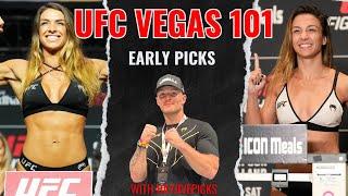 UFC Vegas 101 Dern vs. Ribas 2 Full Card EARLY PICKS