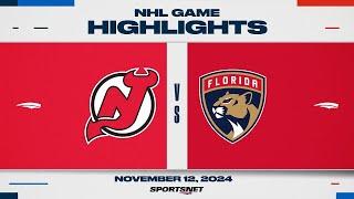 NHL Highlights | Devils vs. Panthers - November 12, 2024