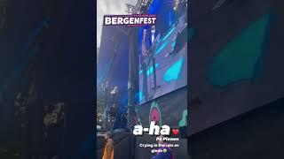 A-HA CRYING IN THE RAIN SNIPPET BERGENFEST NORWAY JUNE 15th 2022