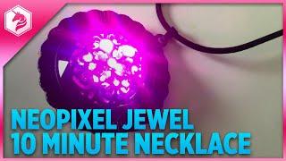 Light Up Necklace with Animated Color Shifting LED - DIY Tutorial with a Gemma and NeoPixels