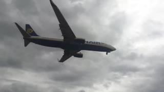 Boeing 737-800 Ryanair hard landing Bergerac (EGC)