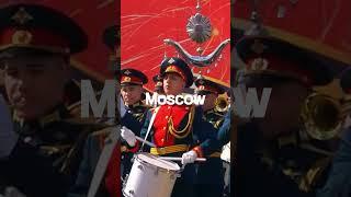 A Russian military parade soldier who seems to have been selected for boxing (?!)
