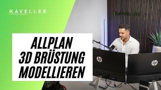 Allplan - Tutorial  3D Brüstung mit dem Befehl Wand modellieren