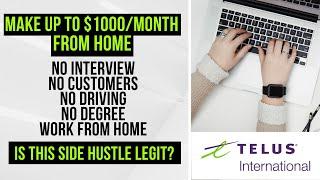 Telus International Work From Home - Best Side Hustles