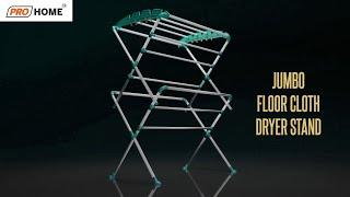 ProHome - Jumbo Floor Cloth Dryer Stand || Now Dry your clothes like a Pro, hang them with love.