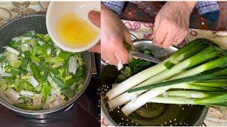 Puche gund te thuul|Kashmiri style Spring onions and egg recipe.