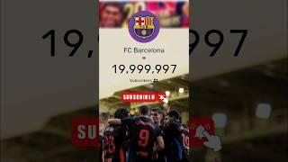 FC Barcelona 20 MILLION SUBSCRIBER! #fcbarcelona #barcelona #shorts #viscabarça #barca