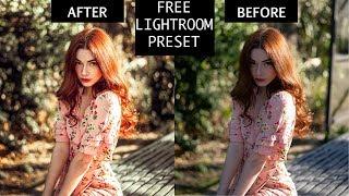 FREE LIGHTROOM PRESET for PORTRAITS, my Color Grading Workflow in Lightroom