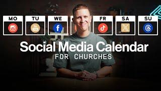 The 1-Page Church Social Media Calendar