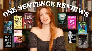 Reviewing the 62 books I read in the first 6 months of 2024 with just ONE sentence each! 