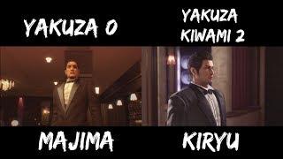 Majima and Kiryu side by side comparison (Cabaret Club)