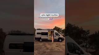 Van Life | Solo Night Routine #vanlife #nightroutine