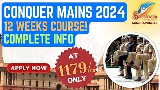 Sambhavam Mains Enrichment Program "Conquer The Mains 2024"  Session