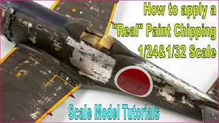 Realistic Paint Chipping Effect to Scale Model Aircraft for 1/24 & 1/32 Scale