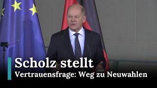 Scholz fordert Vertrauensfrage auf Weg zu Neuwahlen |Nachrichten Heute | Republic News Deutsch |AC15