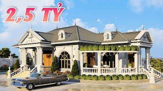 Mẫu Nhà Cấp 4 Tân Cổ Điển Đẹp Tại Bình Dương Với Nội Thất Mãn Nhãn l Tiny House 3D