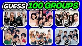 [ULTIMATE KPOP QUIZ]  GUESS 100 KPOP GROUPS - FUN KPOP GAMES 2024