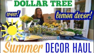 HUGE DOLLAR TREE HAUL | SUMMER DECOR | LEMON DECOR 2020 | SPARKLEONFOREVER